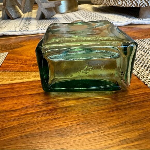 Clear Glass Container Green Glass Bottle for Vintage Home Rustic Home Decor - Picture 5 of 5